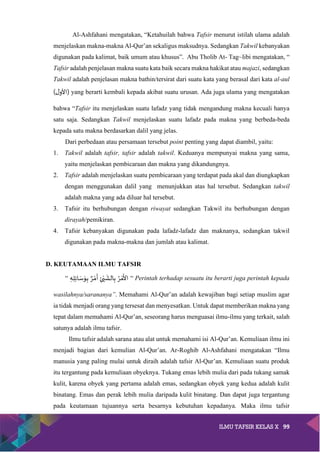Bab 5-ilmu tafsir tentang tafsir-takwil dan tarjemah