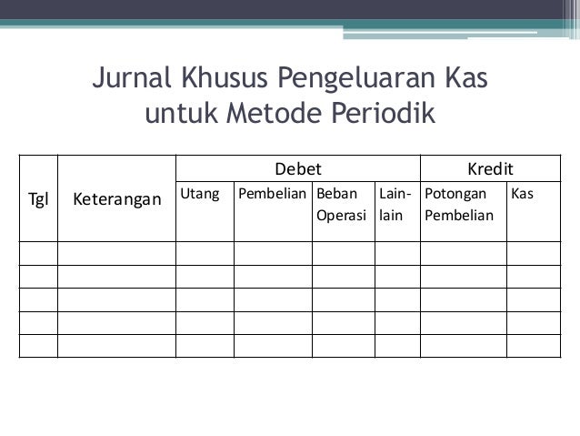 Bab 6 Jurnal Khusus Utk Koperasi Konsumen