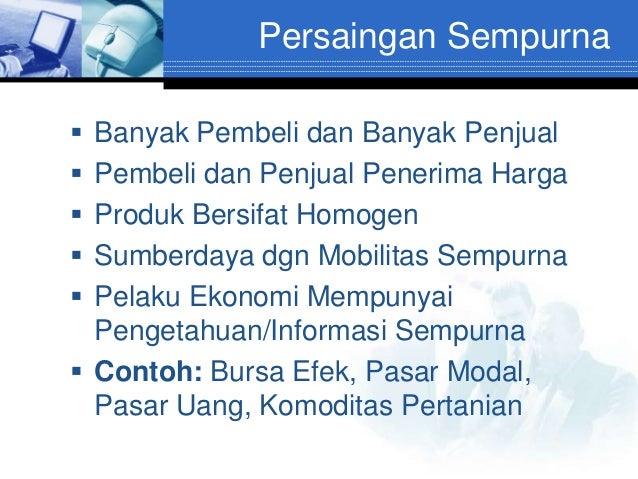 struktur pasar persaingan sempurna monopoli monopolistik