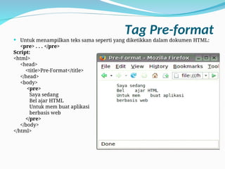 Pengertian dan penjelasan HTML jeni-jenisnya | PPT