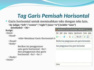 Pengertian dan penjelasan HTML jeni-jenisnya | PPT
