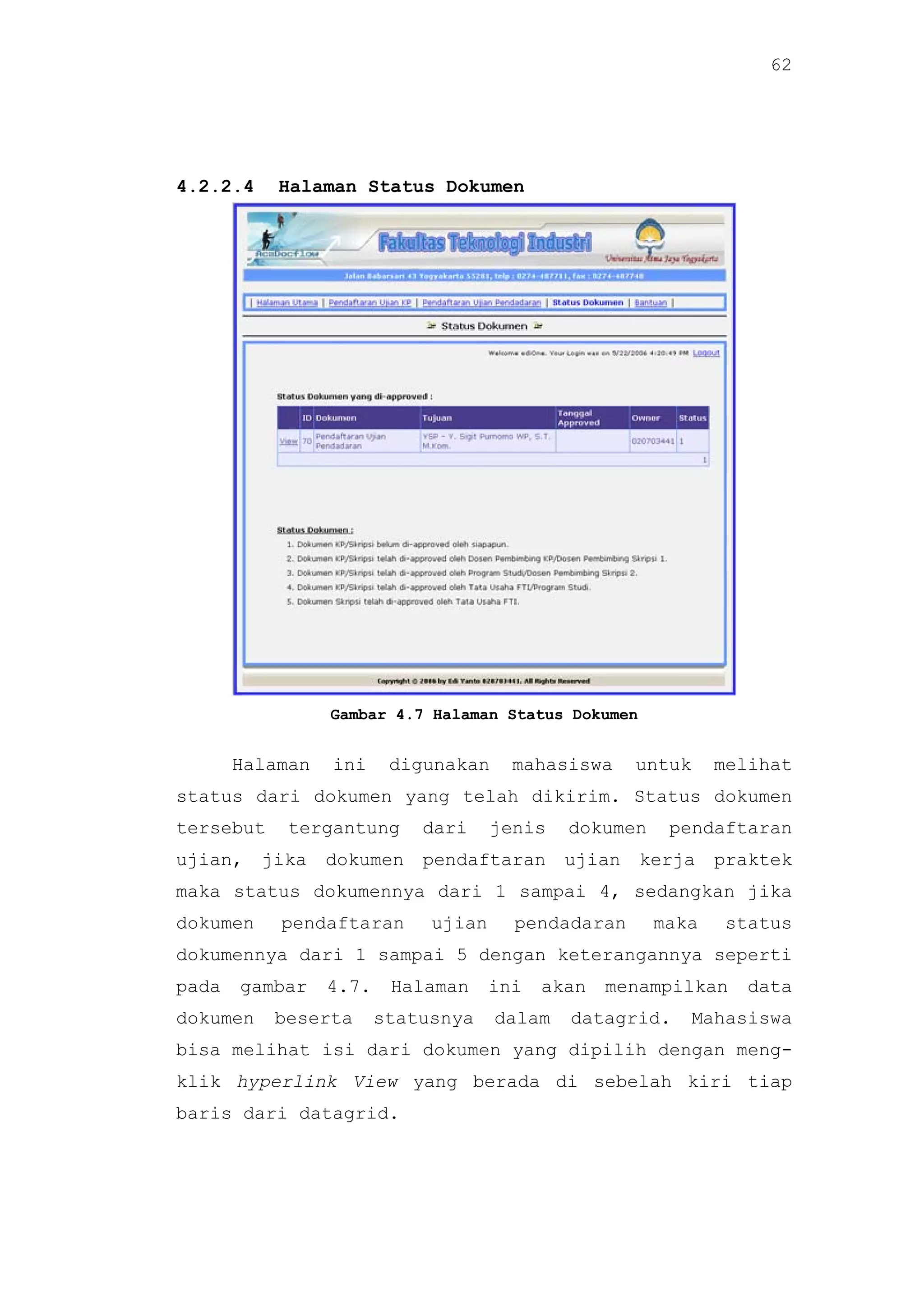 Implementasi AcaDocflow