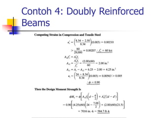 Contoh 4: Doubly Reinforced
Beams
 