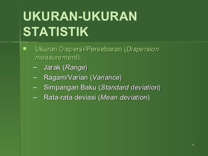 Statistika Deskriptif - Bab 03 - Ukuran Pemusatan