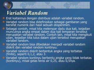 Variabel Random Manajemen Risio 03 Konsep Statistik | PPT
