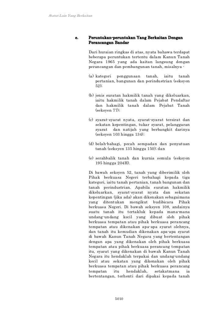 AKTA KANUN TANAH NEGARA 1965 DOWNLOAD AKTA KANUN TANAH NEGARA 1965 DOWNLOAD