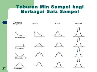 Taburan Min Sampel bagi
      Berbagai Saiz Sampel




37
 