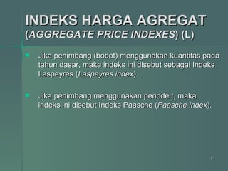 Statistika Deskriptif - Bab 07 - Angka Indeks | PPT