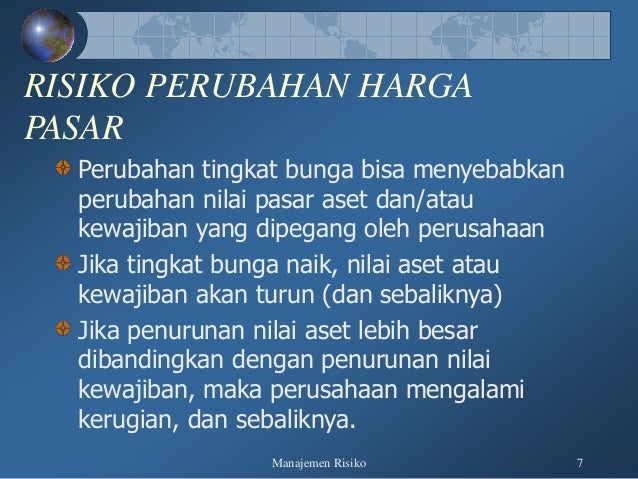 Manajemen Risiko 08 Risiko Perubahan Tingkat Bunga