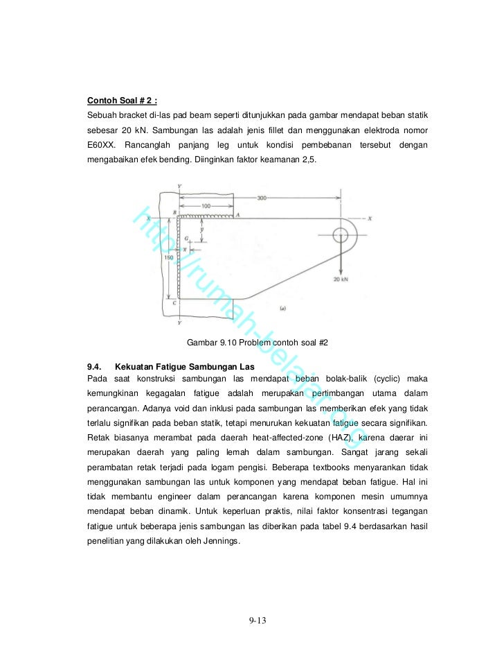 Contoh Soal Sambungan Las Siswa Populer