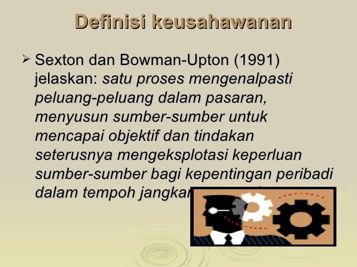 Definisi Usahawan Amp Keusahawanan Pdf