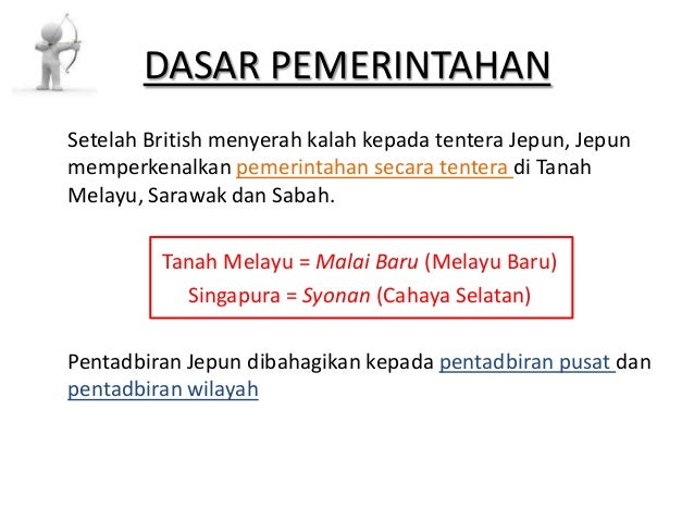 PENDUDUKAN JEPUN DI NEGARA KITA
