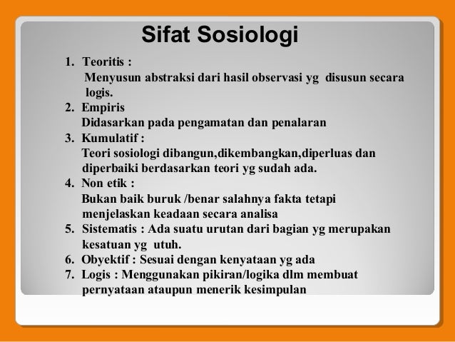 Ruang Lingkup Kajian Sosiologi Pendidikan Formal