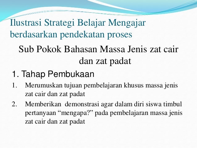 Pendekatan Proses IPA-Kimia