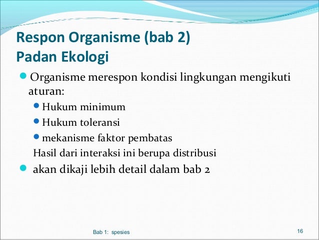 Bab 1. Spesies dalam ekosistem