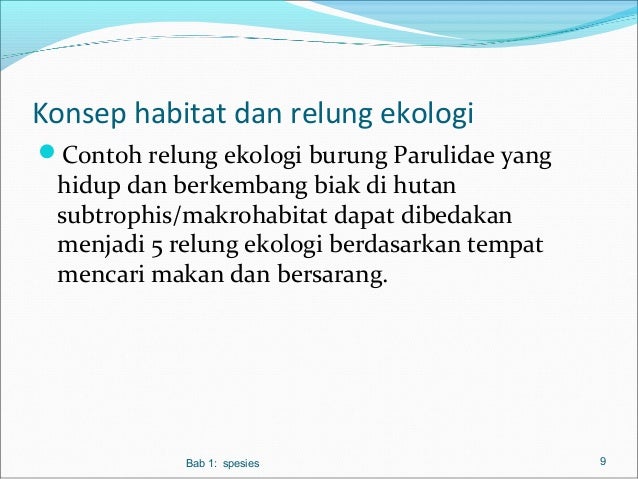 Bab 1. Spesies dalam ekosistem