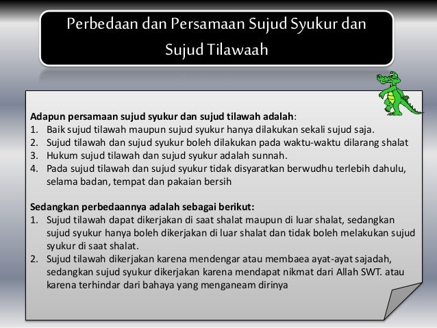 Fiqih Sujud Syukur Dan Sujud Tilawaah