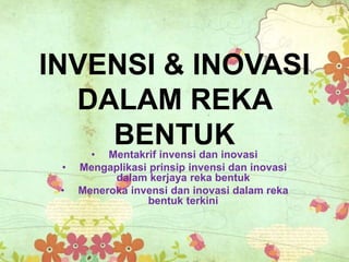 Delta Reka Invensi Pengenalan kepada reka bentuk dan Teknologi | PPTX