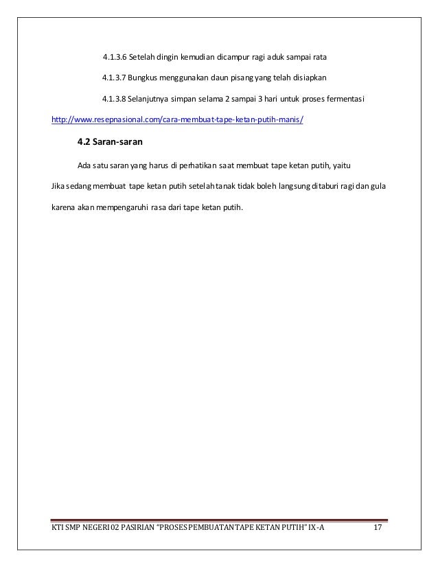 Bab I Iv Pembuatan Tape Ketan Putih Vera Dkk