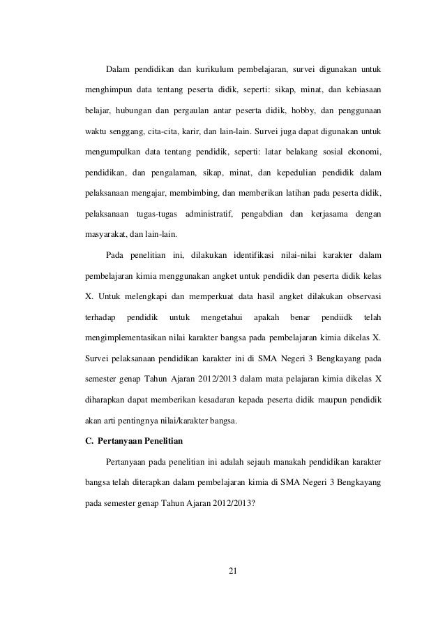 Skripsi Pendidikan Karakter Bangsa