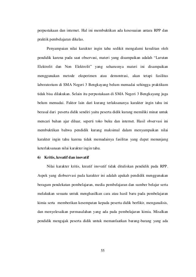 Skripsi "Pendidikan Karakter Bangsa"