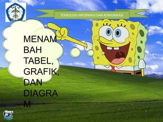 TEKNOLOGI INFORMASI DAN KOMUNIKASI 
MENAM 
BAH 
TABEL, 
GRAFIK, 
DAN 
DIAGRA 
M 
 