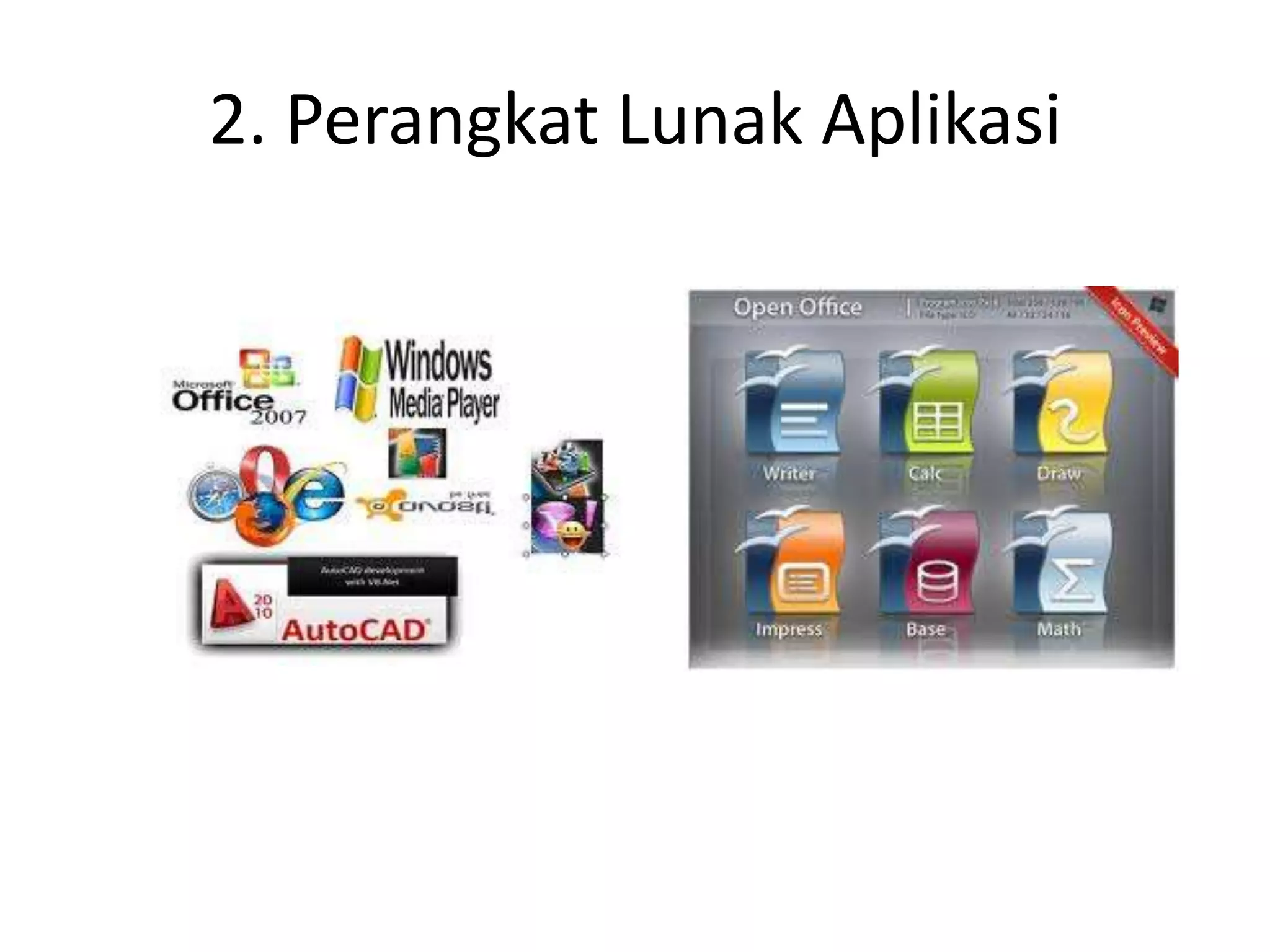 2. Perangkat Lunak Aplikasi