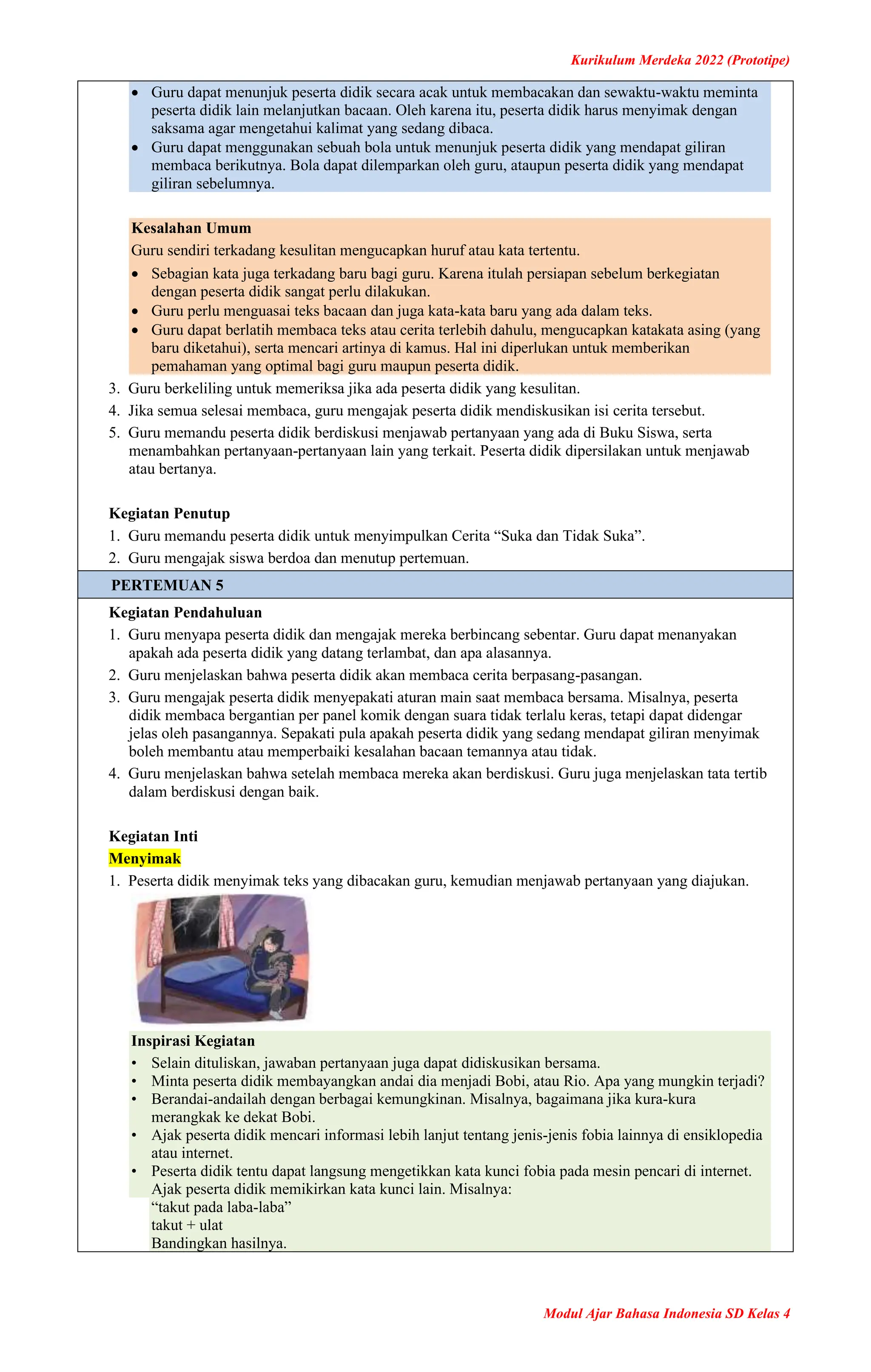 Modul Ajar Kelas 4 SD Kurikulum Merdeka | PDF