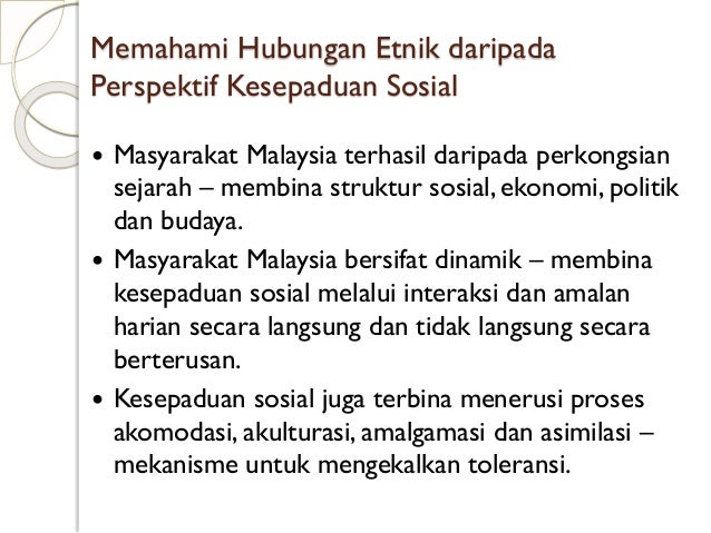Bab 1 malaysia kesepaduan dalam kepelbagaian