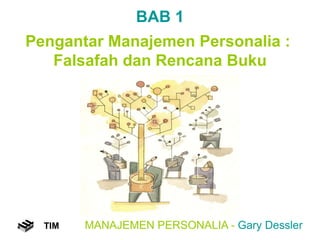 MANAJEMEN PERSONALIA -  Gary Dessler TIM BAB 1 Pengantar Manajemen Personalia :  Falsafah dan Rencana Buku 