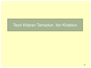 47
Teori Kitaran Tamadun Ibn Khaldun
 