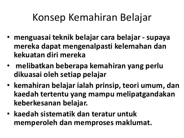 Bab 1 Pengenalan Kemahiran Belajar