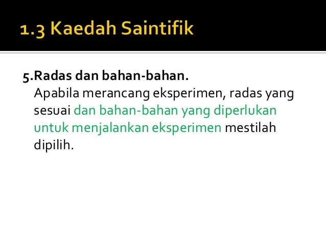 Bab 1 pengenalan kepada kimia
