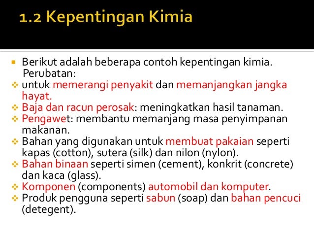 Bab 1 Pengenalan Kepada Kimia