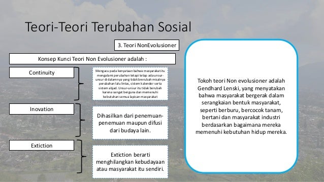 Perubahan Sosial Dan Pembangunan Nasional