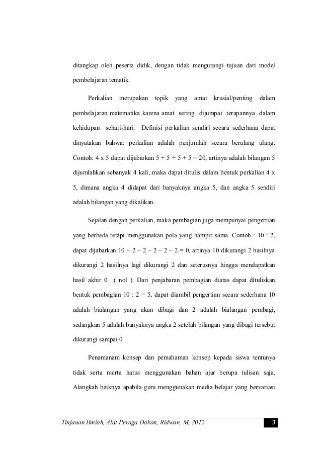 ALAT PERAGA DAKON UNTUK METODE DEMONSTRASI PADA 