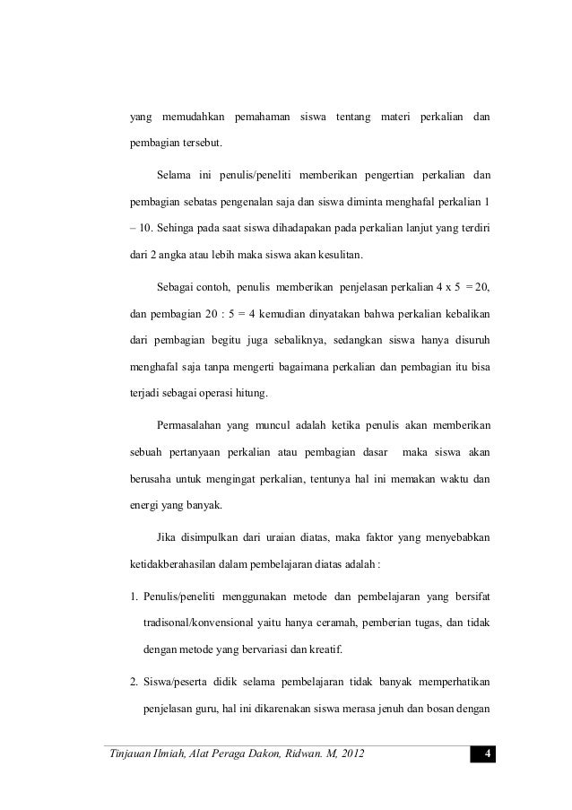 ALAT PERAGA DAKON UNTUK METODE DEMONSTRASI PADA 