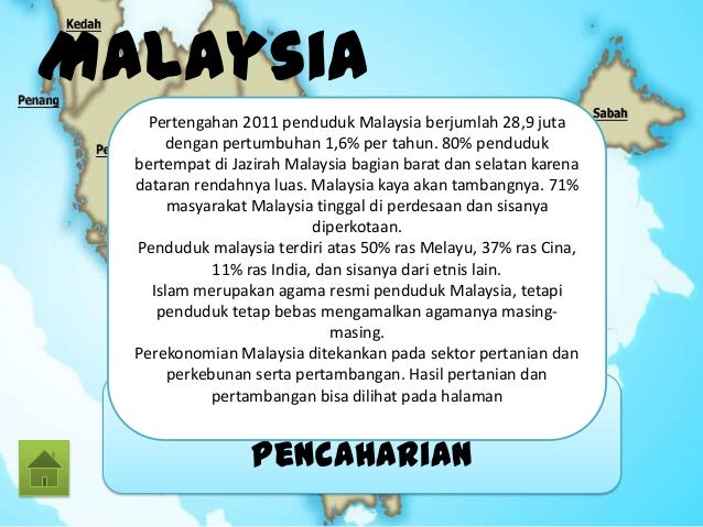 Kegiatan Ekonomi Utama Penduduk Malaysia Adalah Di Bidang