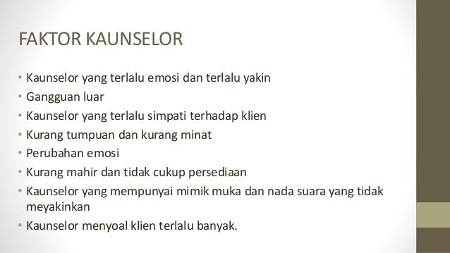 Bab 10 Halangan Dalam Kaunseling
