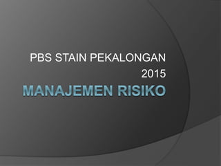PBS STAIN PEKALONGAN
2015
 