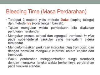 Bab 10 hemostasis | PPTX