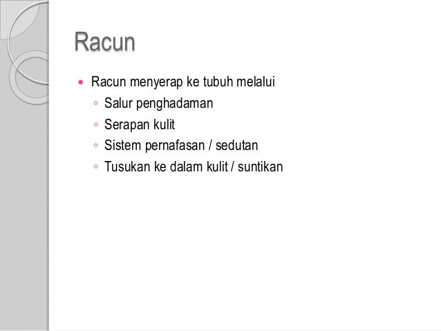 Ubat Bagi Keracunan Makanan - Berubat k