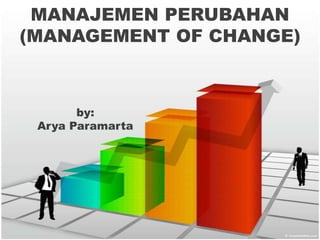 MANAJEMEN PERUBAHAN
(MANAGEMENT OF CHANGE)



       by:
 Arya Paramarta
 