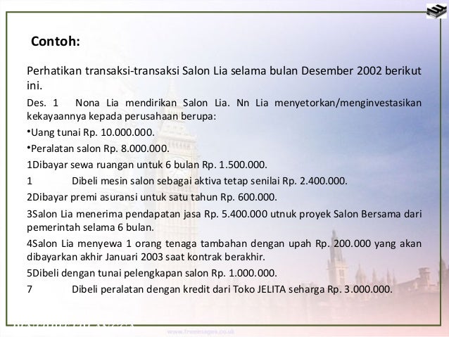 Materi Akuntansi : Penyesuaian Pembukuan Perusahaan Jasa