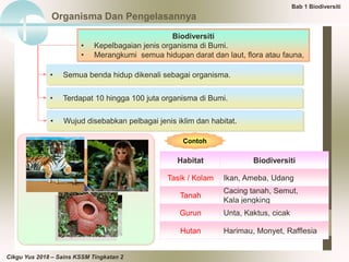 Nota Ringkas Sains Tingkatan 2 Bab 1 Biodiversiti