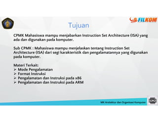 Kompitor Format Organisasi dan Arsitektur Komputer - ISA Addressing Modes and Formats | PDF