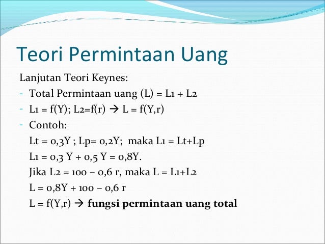 Bab 11 Permintaan Penawaran Uang