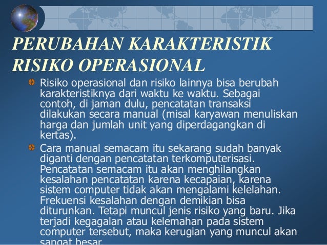 Manajemen Risiko 11 Risiko Operasional