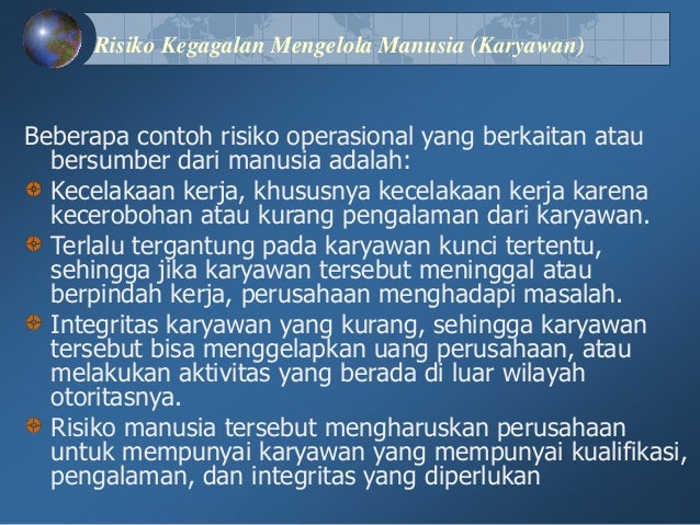 Manajemen Risiko 11 Risiko Operasional