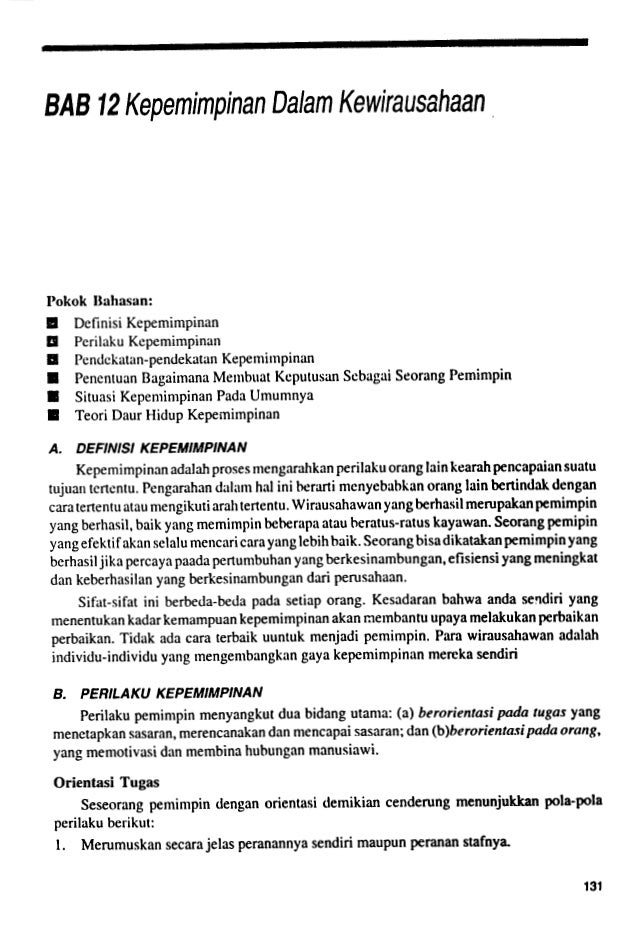 Bab12 Kepemimpinan Dalam Kewirausahaan